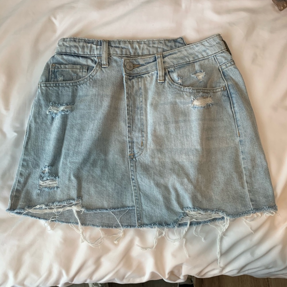 Vervet Asymmetric Denim Skirt